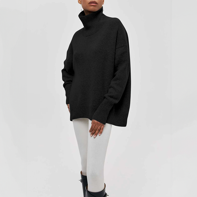 Damia | Elegants, ērts augstais apkakles džemperis