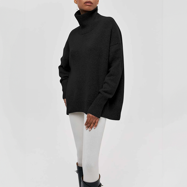 Damia | Elegants, ērts augstais apkakles džemperis